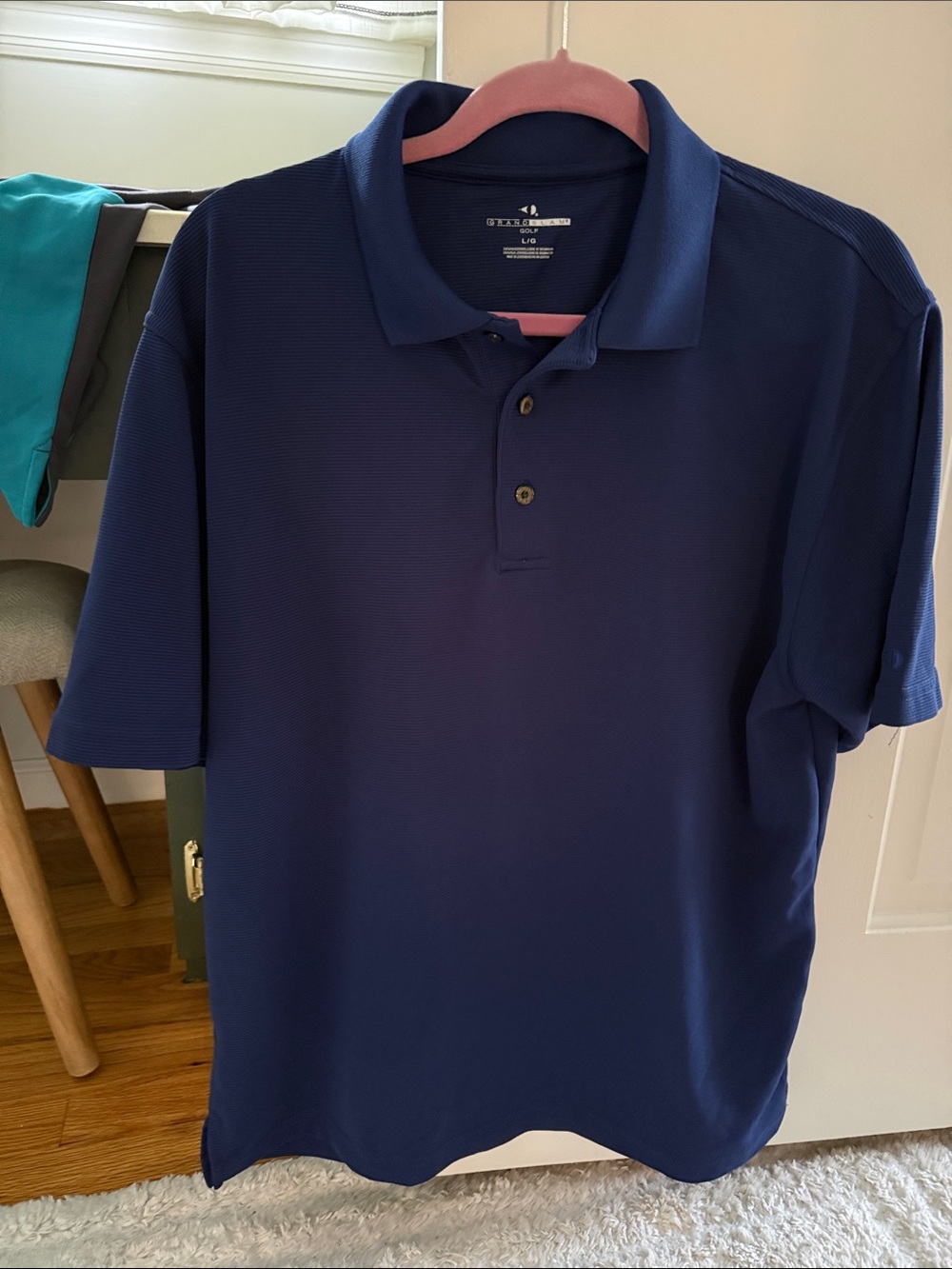 Men's Performance Polo in Navy - Classic Short Sleeve
